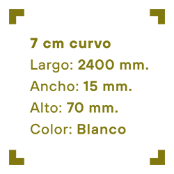 7 cm Curvo
